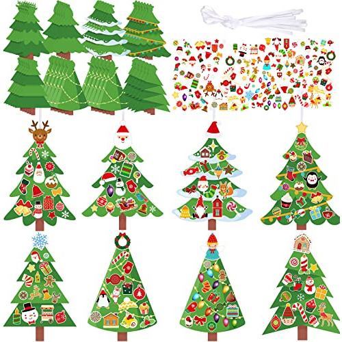 48 Pieces Christmas Tree Craft Kit For Kids Christmas A...