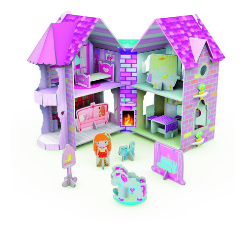 La Casa De Muñecas, Col. Carton 3d, Libro+puzle