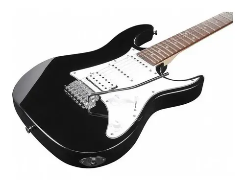 Guitarra Ibanez Gio Grx-40 Preta E Branca Hss Bkn Com Capa
