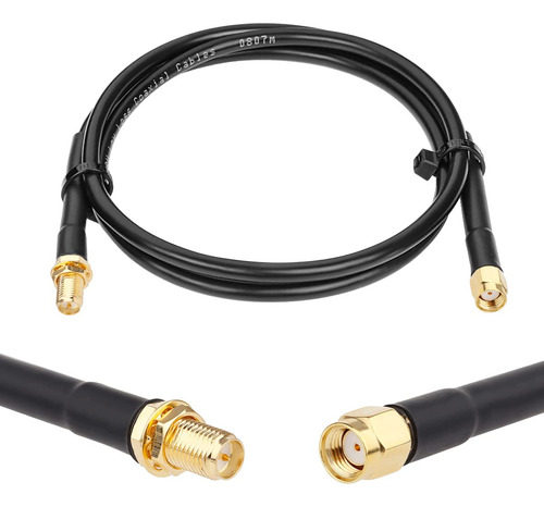 Cable Coaxial Rp-sma Macho Hembra Xrds -rf 3 Pie Baja Rg58