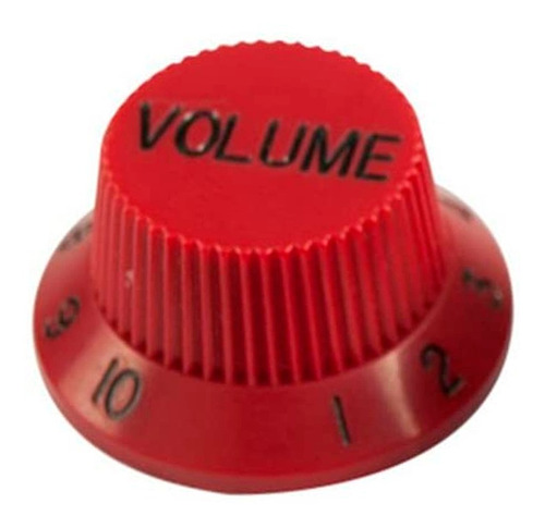 Knob Para Guitarra Stratocaster Volume Vermelho Kpv13rd