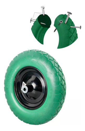 Llanta Para Carretilla Completa Imponchable Rueda Rodaja Lt Tools 16 Pulgadas Ancho De 7cm Max 80 Kg Ligera Y Suave En Poliuretano P Mejor Amortiguamiento Ideal Terrenos Irregulares Reduce La Fatiga
