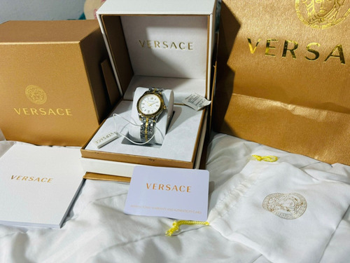 Belleza De Reloj Versace De Dama Color Blanco W