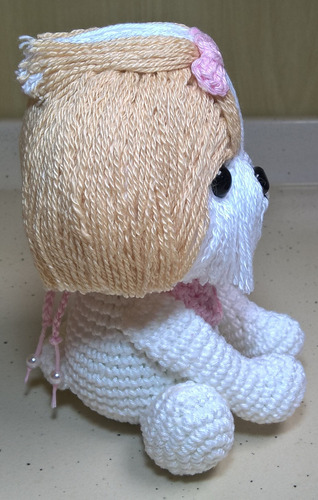 Cachorrinha Doguinha Shih Tzu Toffy Crochê Pet Amigurumi Cão