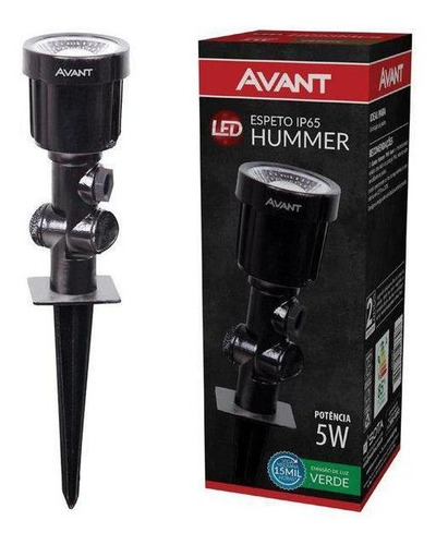 Espeto De Jardim Led 5w Ambar Hummer Avant