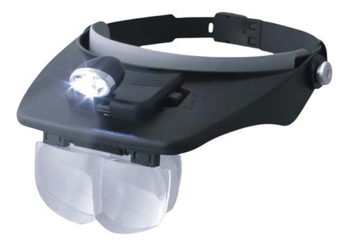 Lampara Visera Lupa Optivisor 4 Lentes Luz Led