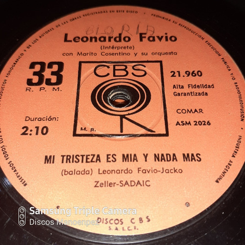 Simple Leonardo Favio Cbs 21960 C20