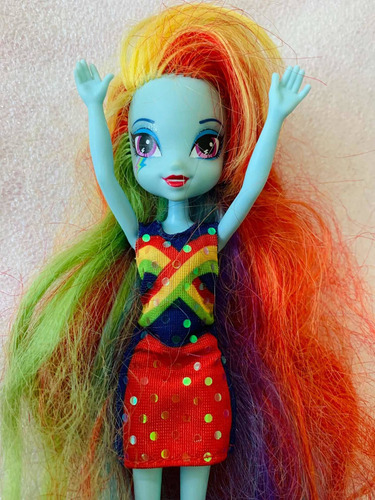 Muñeca Equestria Girl Rainbow Dash My Little Pony 24 Cm (Usado)