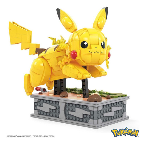 Juguete De Construcción Mega Construx Pokémon Pikachu 1087 Pikachu