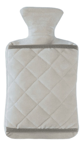 Bolsa De Agua Caliente 1 L Funda Con Bolsillo Para Manos Gris