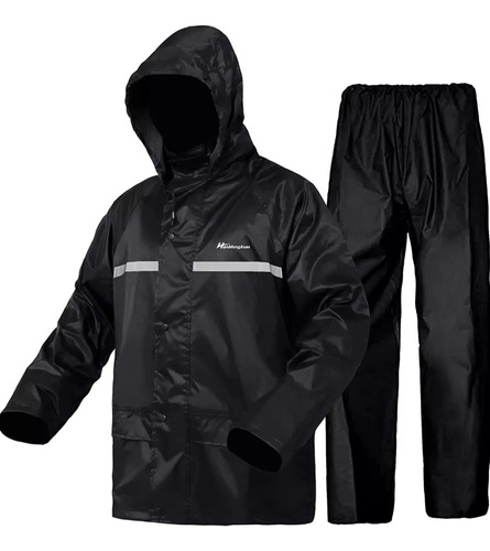 Traje Impermeable Para Lluvia Moto Set 2 Piezas Reflectante 