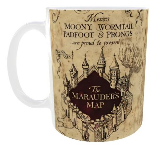 Taza Mug Mapa Del Merodeador Harry Potter