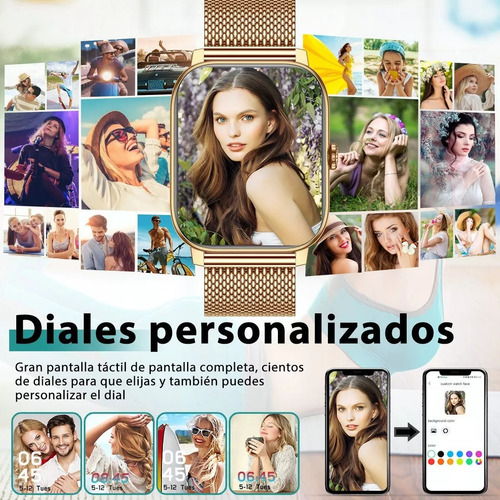 Smart Watch Reloj Inteligente Para Mujer Llamada Bluetooth