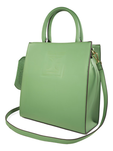Bolsa Tote Cloe Para Mujer Con Porta Lentes Color Verde