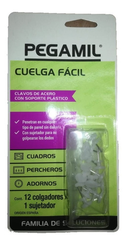 Cuelga Facil Pegamil Blister X 12 Unidades Cuadros