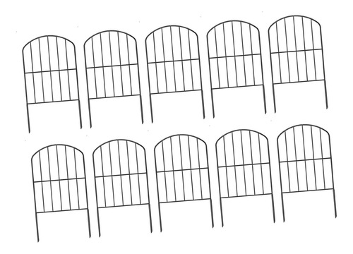 10 Piezas De Valla De Jardín De Hierro, Accesorio Para