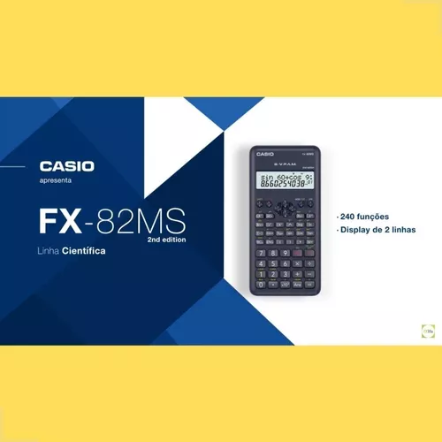 Calculadora Científica 240 Funções FX-82MS-2-S4-DH CASIO