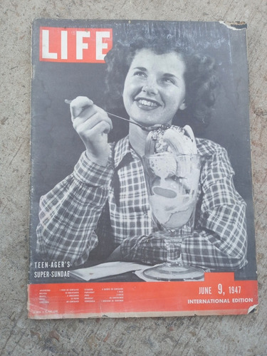Revista Life 9/6/1947 Teen-ager S Super-sundae Vol.2 N.12