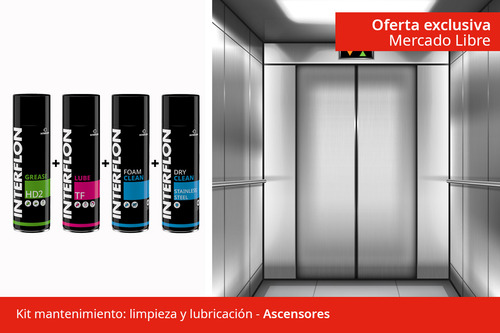 Ascensores - Kit Mantenimiento: Limpieza Y Lubricación