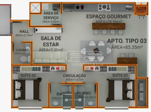 Imagem 5 de 15 de Vyllar Beach - 2 Suites Pereque Porto Belo - 3115