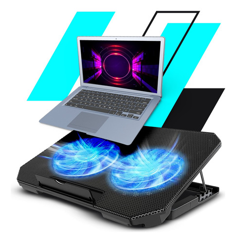 Suporte Notebook Base Refrigerada Ventilação Silenciosa Led