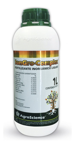 1 Lt Iongro-complex Quelatos Micronutrientes Zn Fe Mg Mn B C