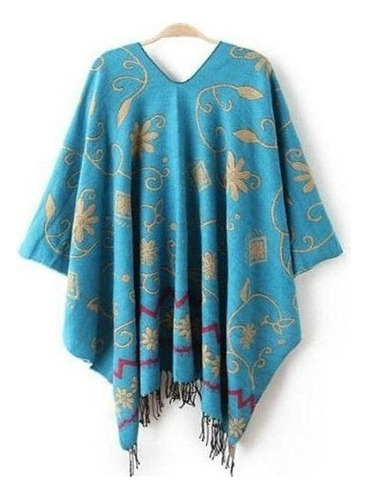 Gift Lenço De Xale Feminino De Malha De Caxemira Poncho