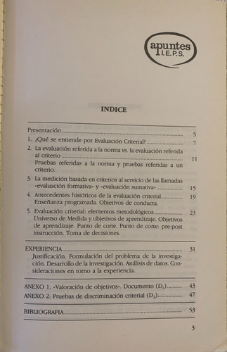 Libro Evaluacion Criteria + Como En Un Espejo