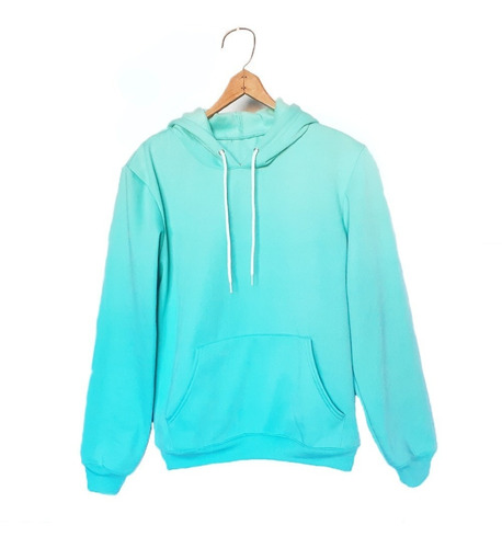 Sudadera Cyan Unisex Capucha Y Cangurera