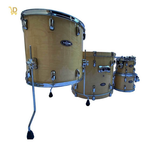 Bateria Pearl Vision Vbl 10/12/16/22 Completa- 12x Sem Juros (Usado)
