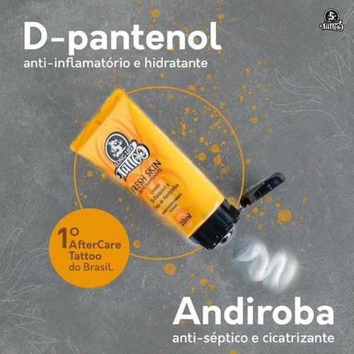 Imagem 7 de 8 de Creme Fresh Skin Para Tatuagem Com Ativo Cicatrizante - 40ml