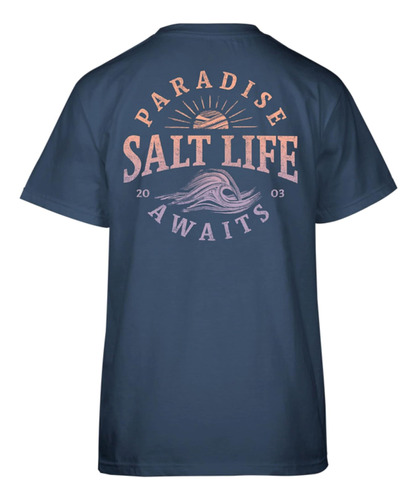 Salt Life Camiseta De Manga Corta Para Hombre Awaiting Parad