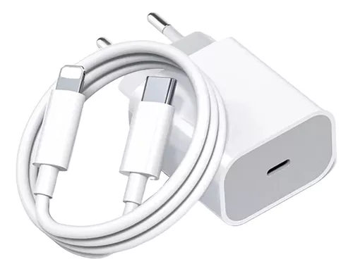 Cargador Pared USB-C Carga Rapida 20W Para iPhone iPad