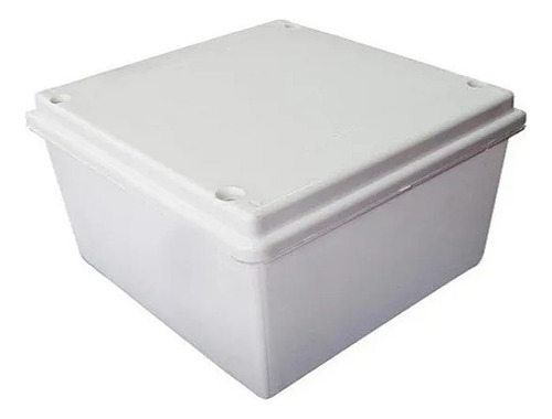 Caja De Paso Hermetica 10x10 Blanca Cctv Seguridad Exterior