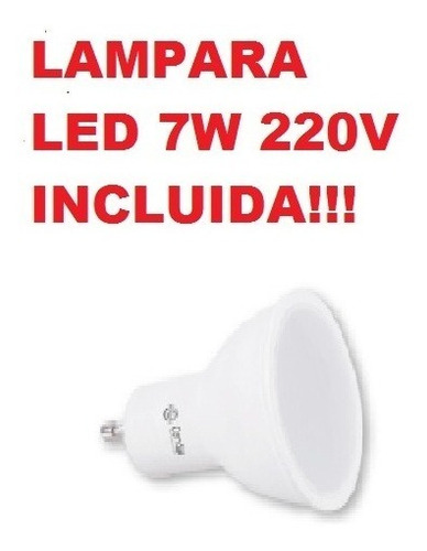 Imagen 3 de 6 de Semi Embutido Movil Redondo + Dicro Led 7w Candil Ideal Loza