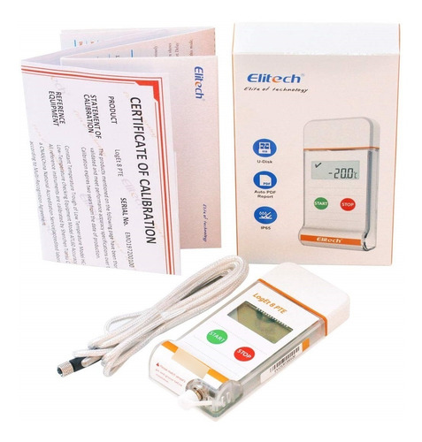 Registrador Temperatura Logger Elitech Loget 8 Pte -85+85ºc