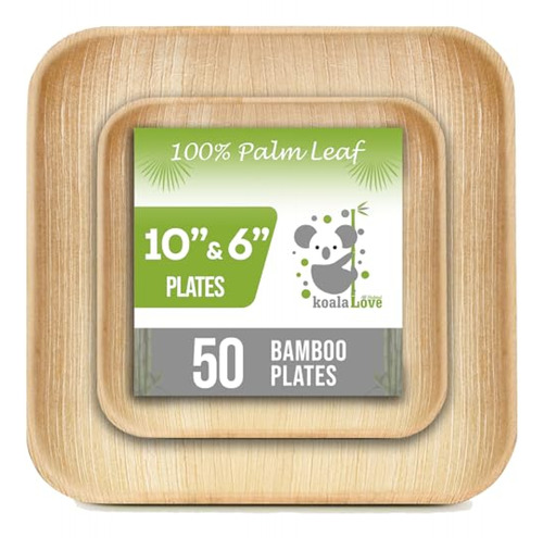 Platos De Bamboo Platos De Hoja De Palma Platos De Bambú De