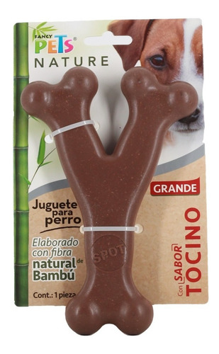 Fancy Pets: Collar Perro Ch/g, Juguete Sabor Tocino Grande