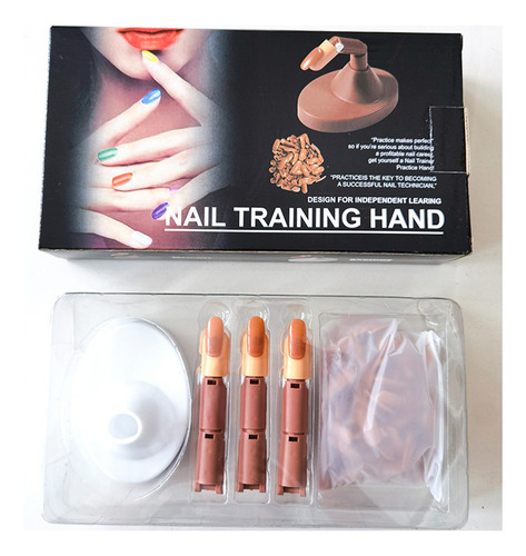Mano Práctica Para Aplicación De Uñas Profesional