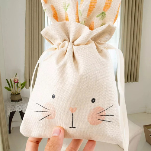 Bolsa De Regalo De Conejito, Decoración De Cumpleaños*3