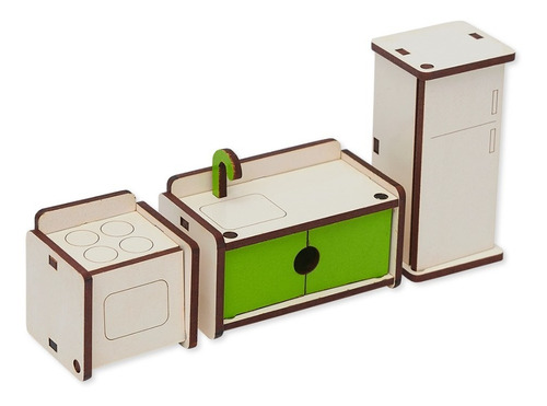 Muebles Casita Muñecas Infantil Cocina Niños