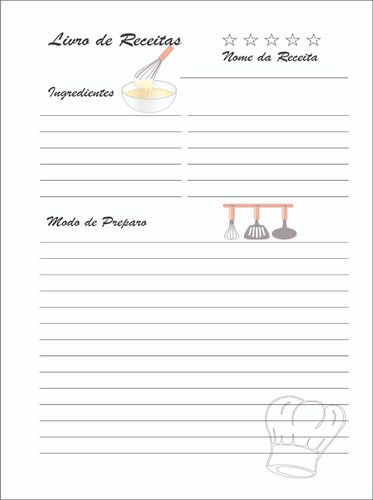 Imagem 2 de 7 de Caderno Receitas Grande A4 21x29