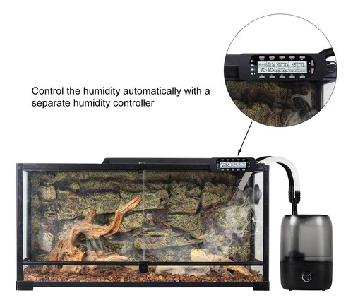 Humidificador Terrario Ajustable Reptiles, Niebla Tanque 4l
