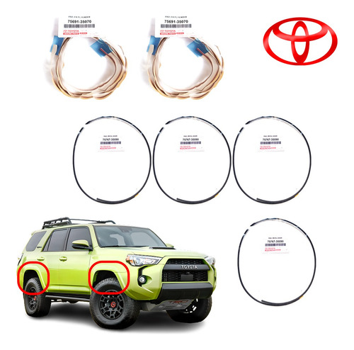 Gomas Vivos Para Buches Toyota 4runner Trd Pro 2016-2024