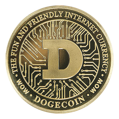 Edición Limitada De Doge Coin Chapada En Moneda Conmemorativ