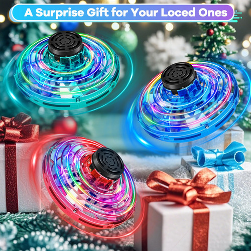 Mini Dron Vantexi Flying Spinner Controlado A Mano Con Luces
