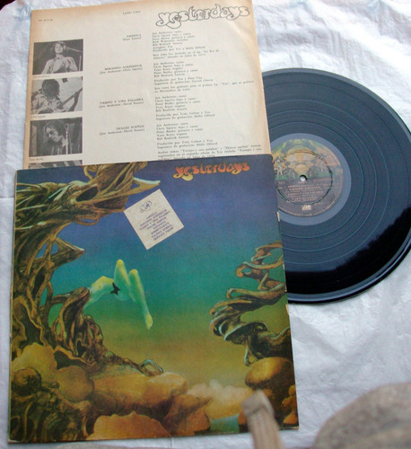 Yes - Yesterdays / Vinilo 1975 Prog Rock + Insert / Vg+ 