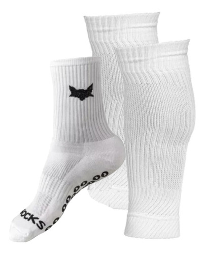 Combo Medias Fútbol Fox Socks Para Canilleras Blancas Zorro