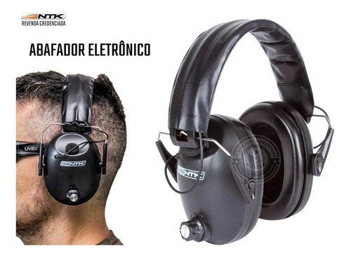 Abafador Eletrônico Ruído Ouvido Crezt Dobrável Ntk Original