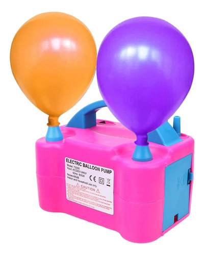 Bomba Aire Inflar Globos Doble Boquilla Fiesta Party 600w